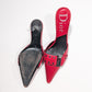 Dior by Galliano Red Mules - EU36|UK3|US5