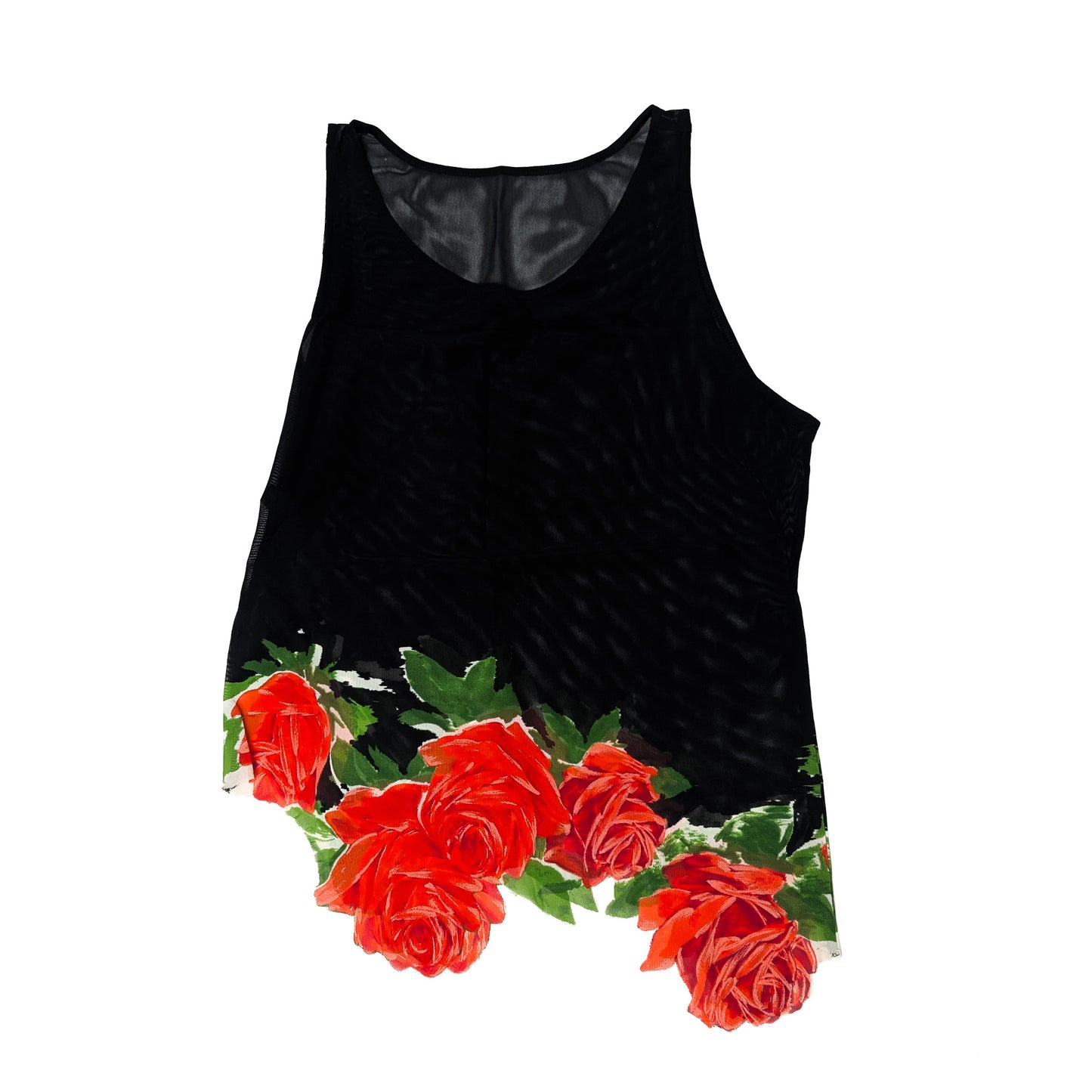 Top La Perla asymmetric mesh - M