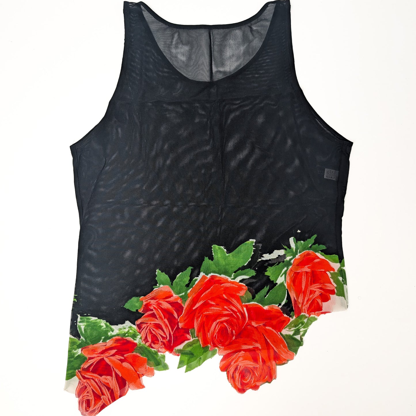 Top La Perla asymmetric mesh - M