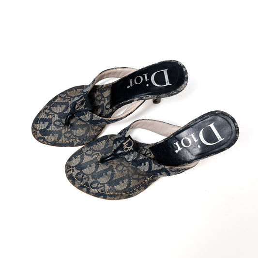 Dior monogram thong - EU36|3UK|5US