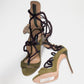 Dsquared2 F/W 2004 Riri Fur Sandals - EU39|UK6|US8