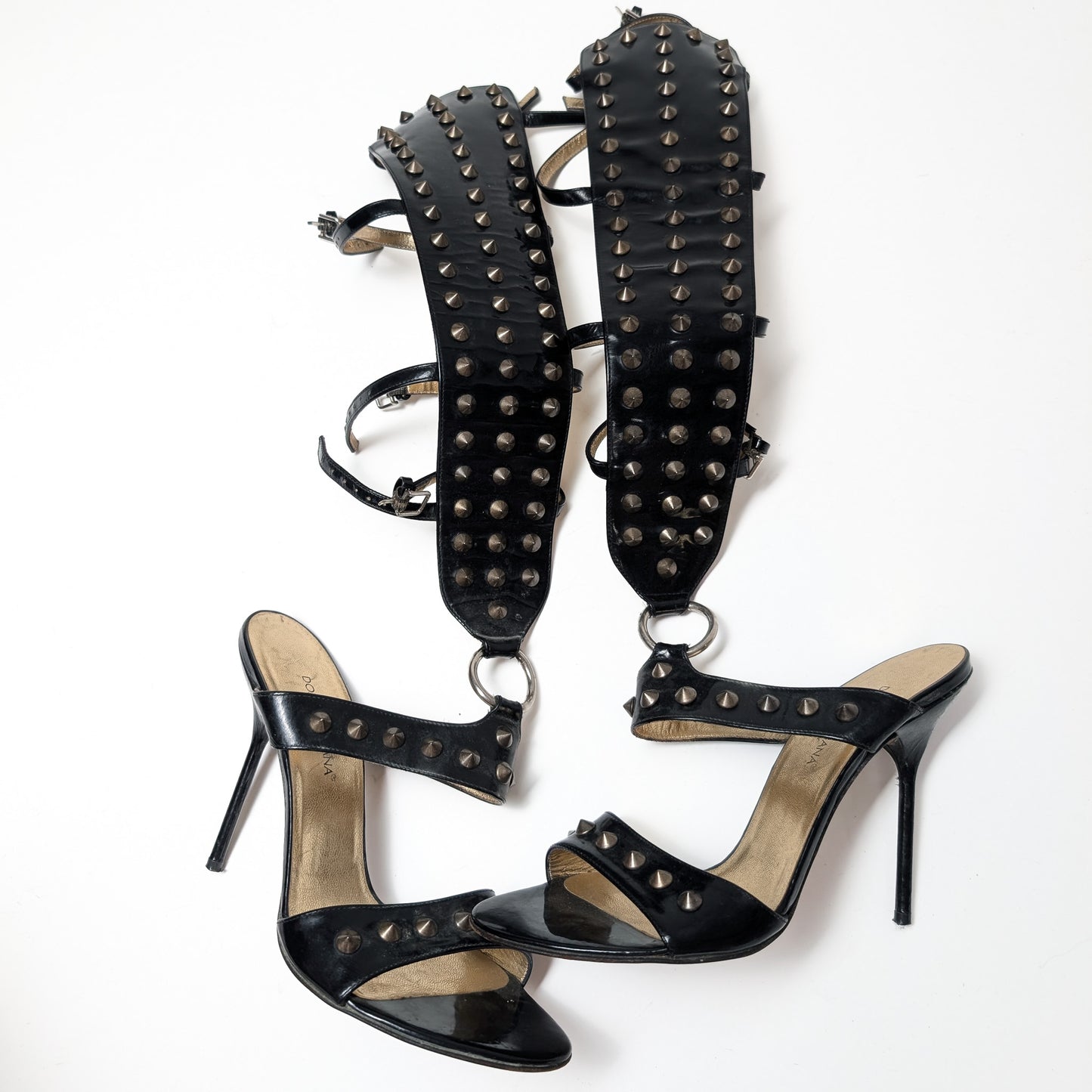 Dolce & Gabbana Studded High-Top Sandals - EU39|UK6|US8