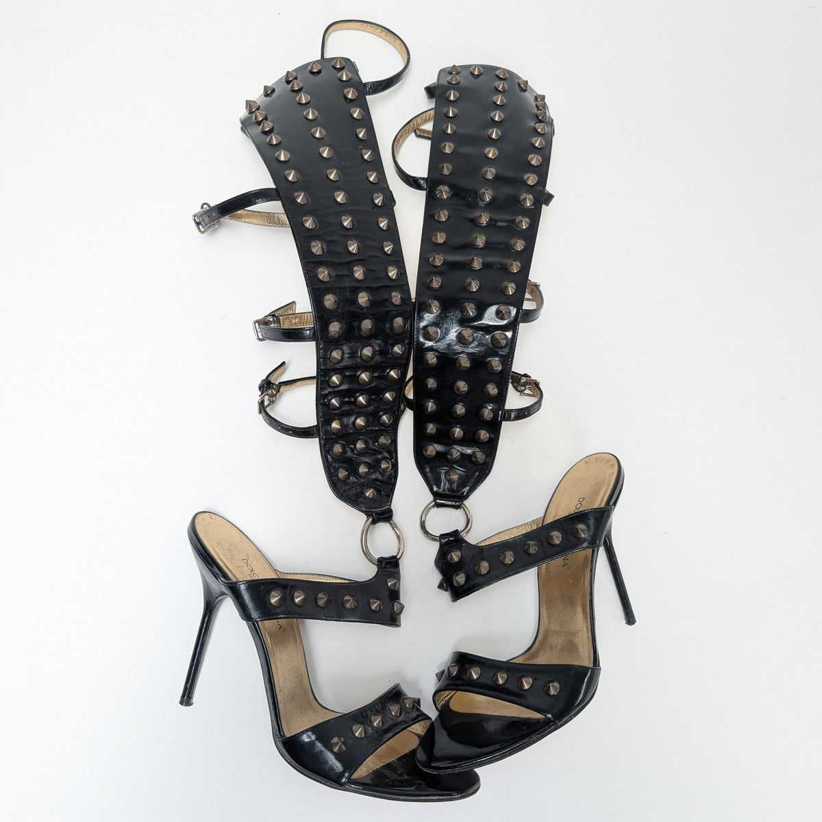Dolce & Gabbana Studded High-Top Sandals - EU39|UK6|US8