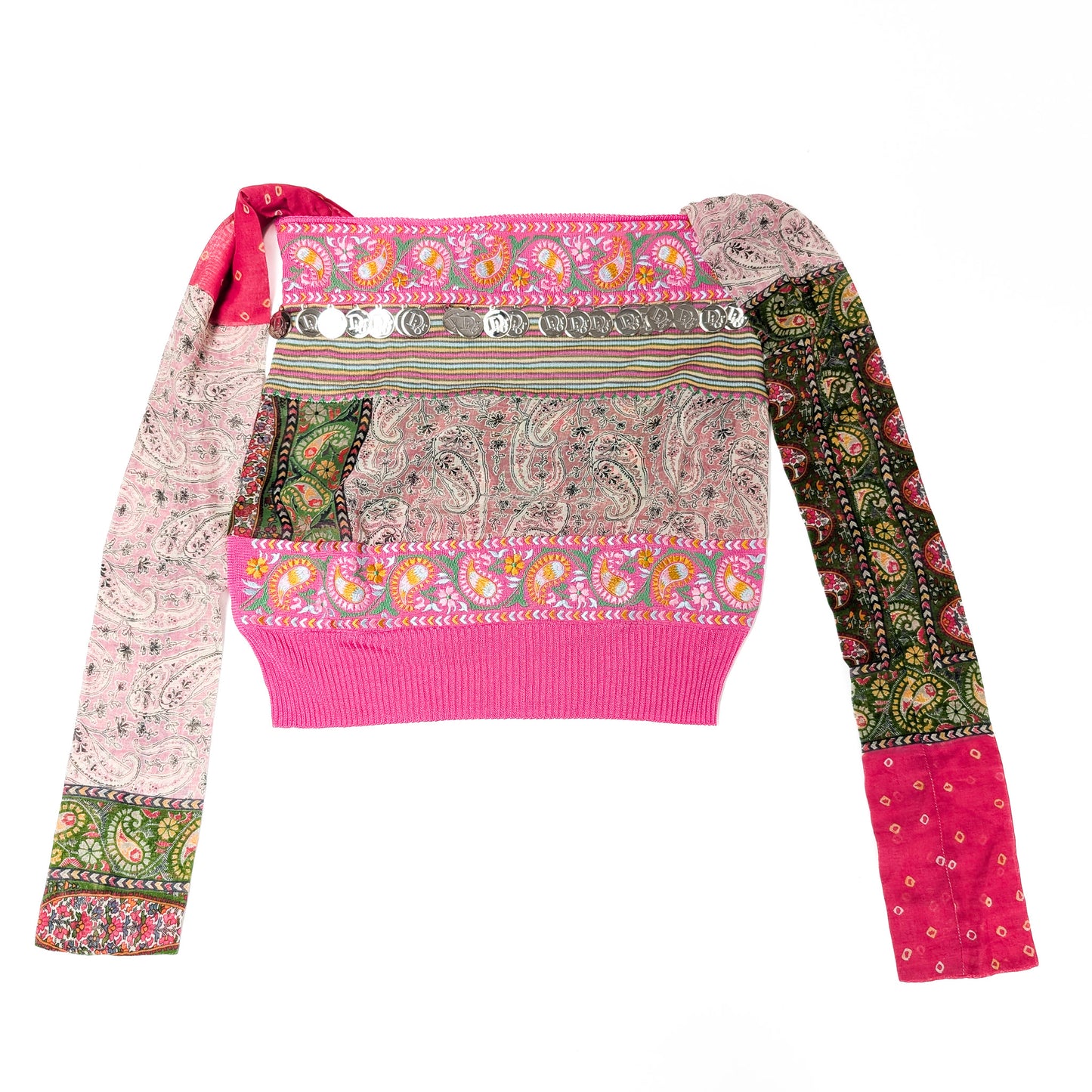 Dior by Galliano S/S 2004 Cashmere Patchwork Top