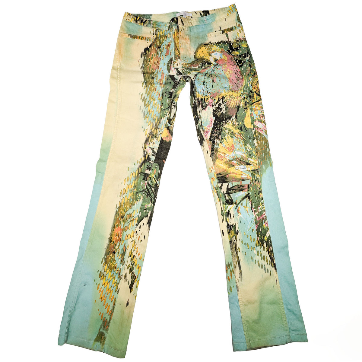 Roberto Cavalli "parrot" trousers - M