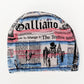 John Galliano "newspaper" monogram bodysuit, bib and hat set - 6m