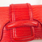 Roberto Cavalli bag in vermilion red leather