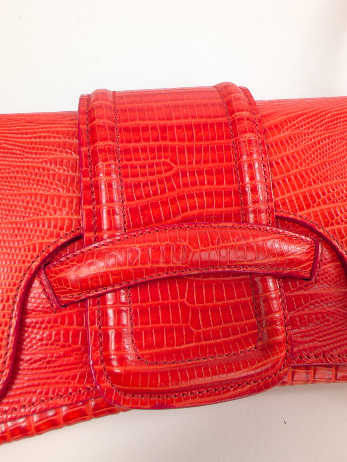 Roberto Cavalli bag in vermilion red leather