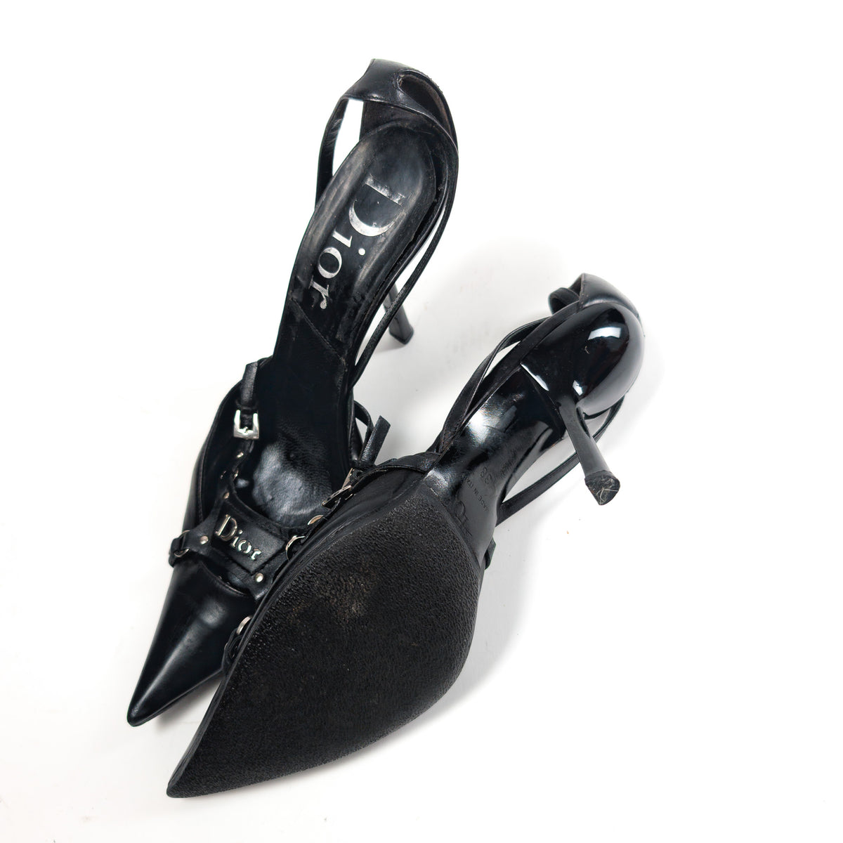 Dior by Galliano bondage slingbacks, F/W 2003 – EU38|UK5|US6