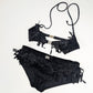 Black Dior by Galliano "Peace and Love" bikini, S/S 2005