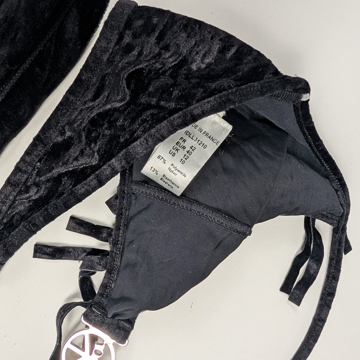 Black Dior by Galliano "Peace and Love" bikini, S/S 2005