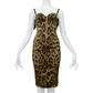 Dolce & Gabbana leopard corset strapless dress M