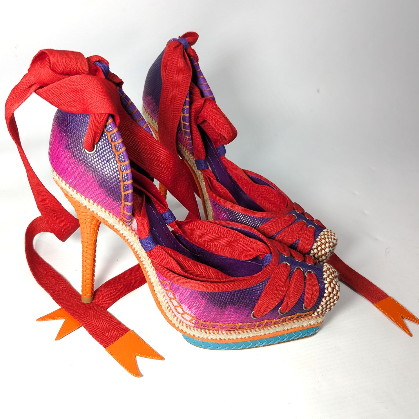 Multicolored Dior sandals by Galliano Summer 2011 - EU38|5UK|7US