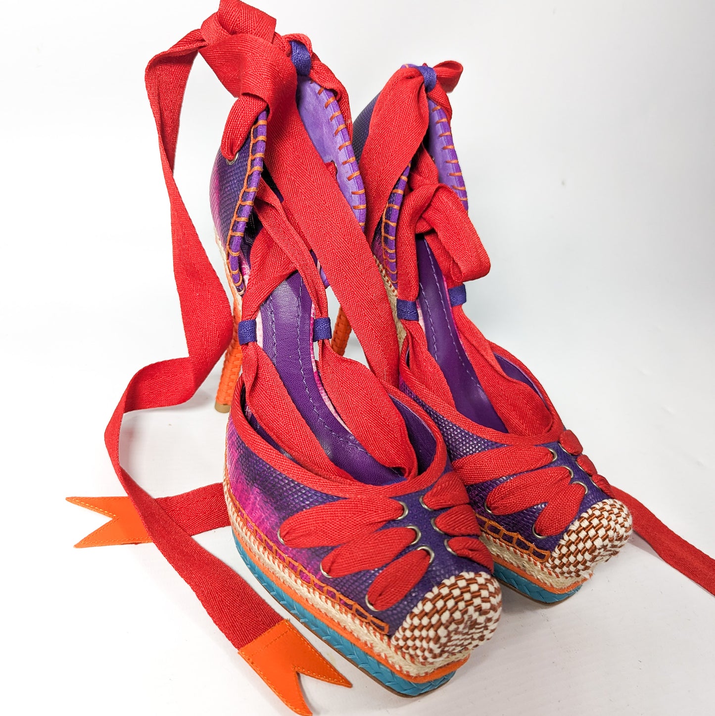 Multicolored Dior sandals by Galliano Summer 2011 - EU38|5UK|7US