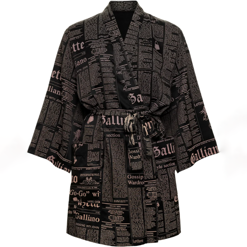 Galliano Kimono Jacket Dress
