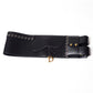 Dior by Galliano Saddle black leather corset belt