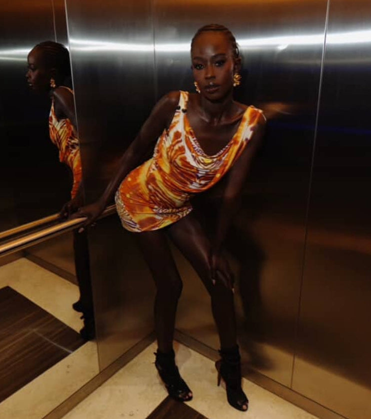 Multicolor Roberto Cavalli Mini Dress