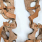 Hervé Léger high-top gladiator sandals - EU37|UK4|US6