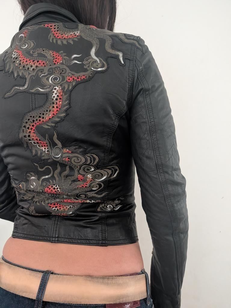 Roberto Cavalli S/S 2003 leather jacket - S