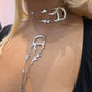 Dior by Galliano silver flame chocker necklace