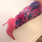 Italian boots with pink fur trim - EU40|7UK|9US
