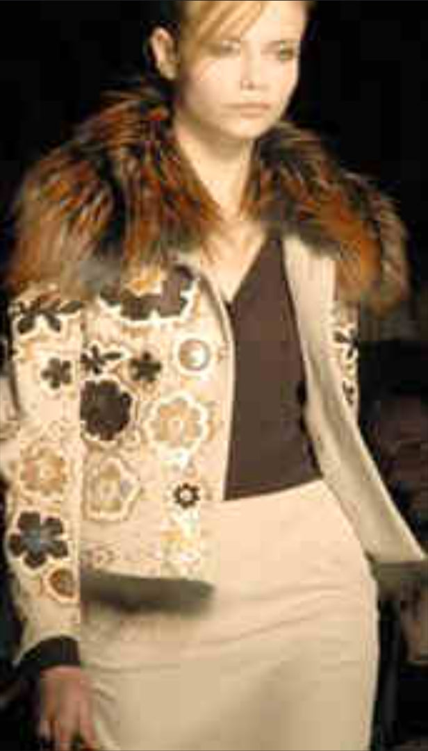 RESERVED Barbara Bui fur jacket S/S 2004