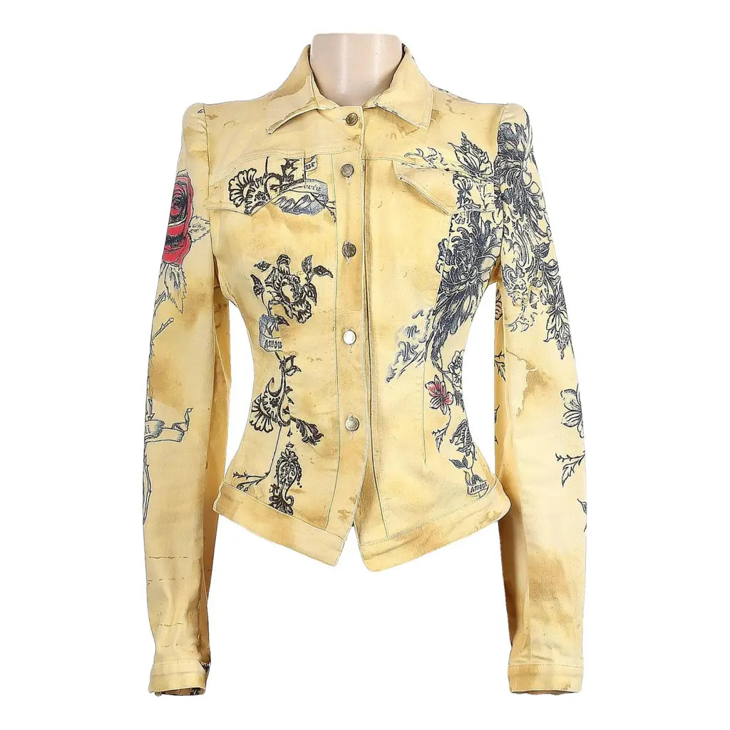 Roberto Cavalli "tattoo" jacket S/S 2003 - M