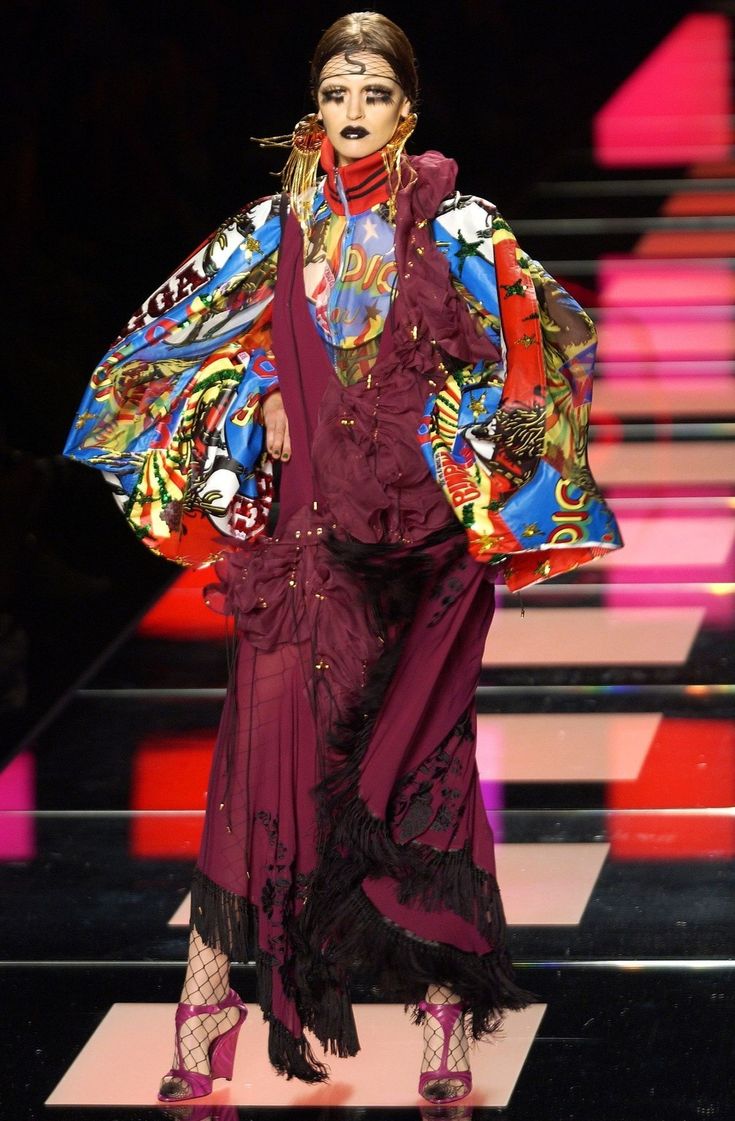 Top/Dress Dior by Galliano - 2004 Rasta Mania Collection