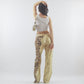 Roberto Cavalli sparkly leopard jeans pants - L/XL