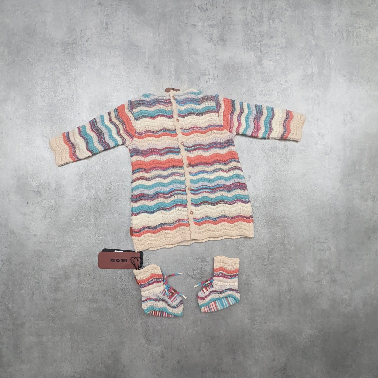 2-piece set Missoni wool dress and slippers - 6 months