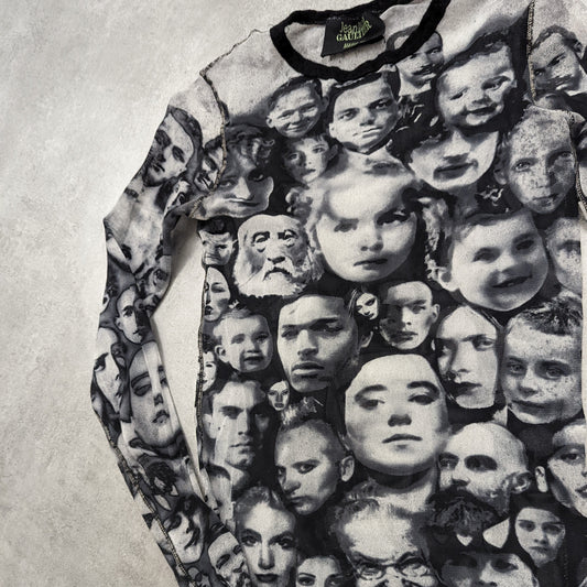 Face mesh T-shirt Jean-Paul Gaultier - AW 1997