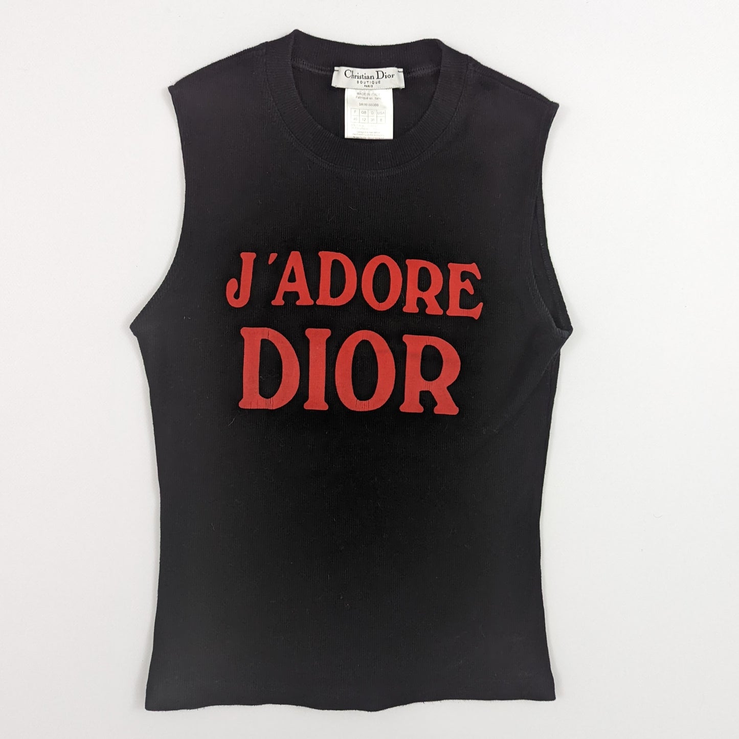 "J'adore Dior" 1947 black and red T-shirt