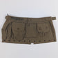 Multi-pocket khaki belt / skirt Dior by Galliano