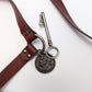 Dior 1947 burgundy leather belt
