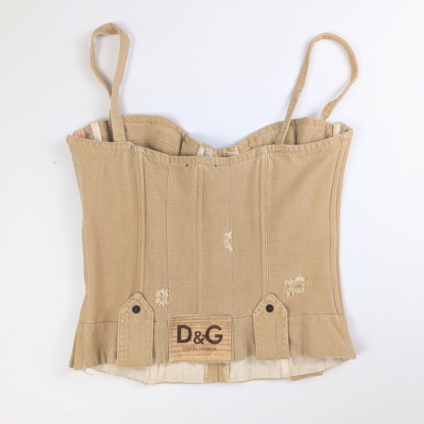 Dolce & Gabbana linen bustier - S