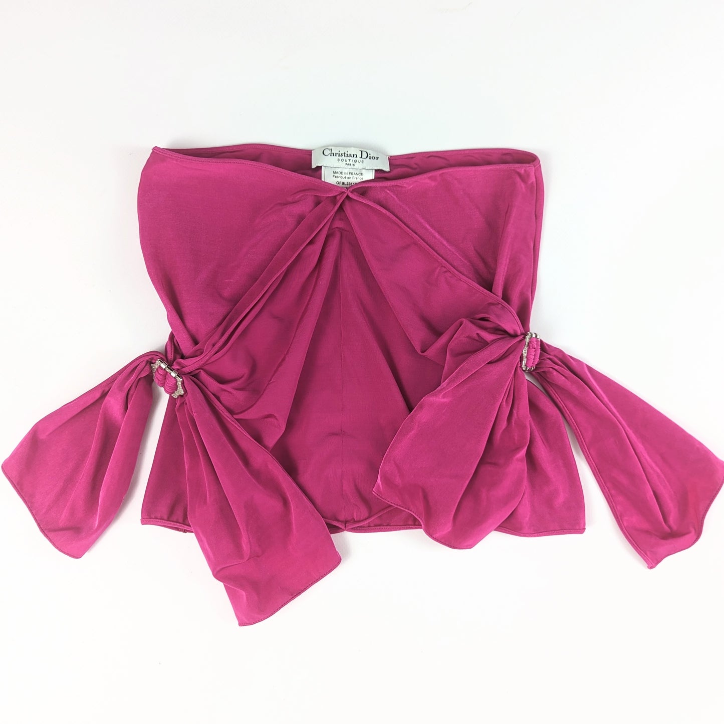 Dior pink satin skirt / top by Galliano - S