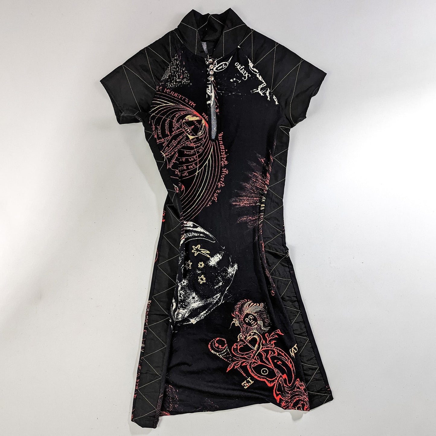 Roberto Cavalli Scorpio Zodiac Print Dress - S