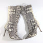 Dior by Galliano gray snake leather lace-up boots -EU39|6UK|8US