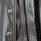 Dior brown leather jacket coat - S/M