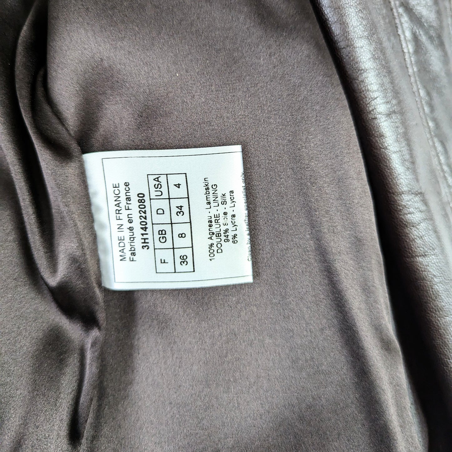 Dior brown leather jacket coat - S/M