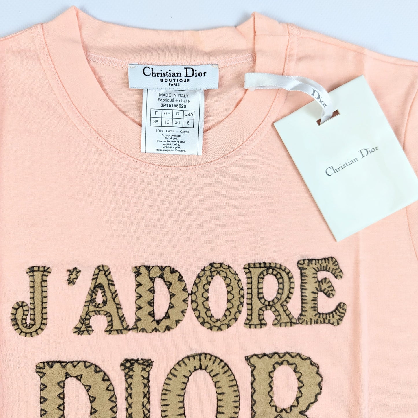 New Dior t-shirt by Galliano "J'adore Dior" - S