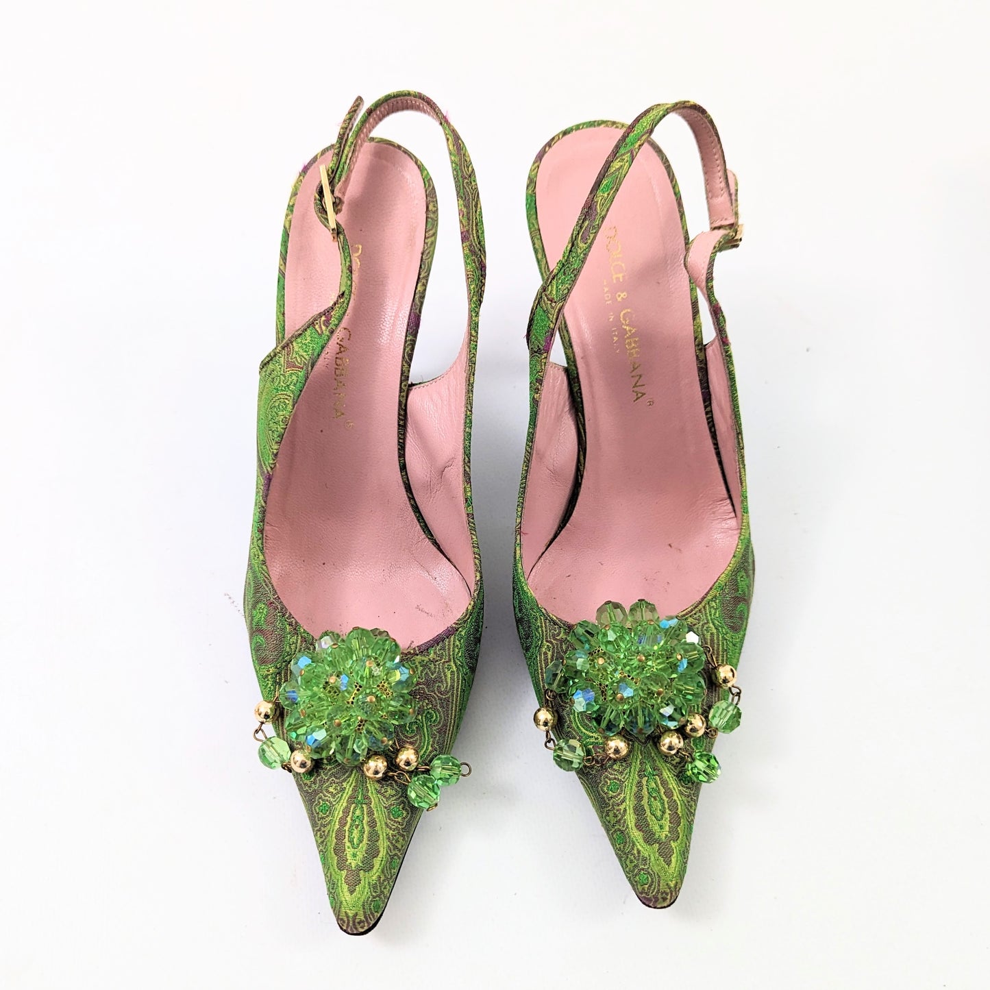 Vintage Dolce & Gabbana mules green FR37.5 | 4.5UK | 6.5US