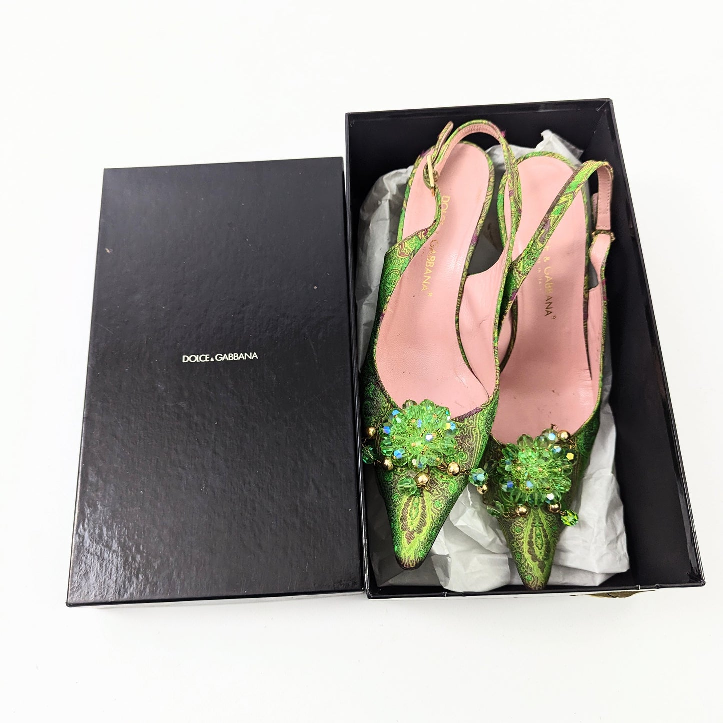 Vintage Dolce & Gabbana mules green FR37.5 | 4.5UK | 6.5US