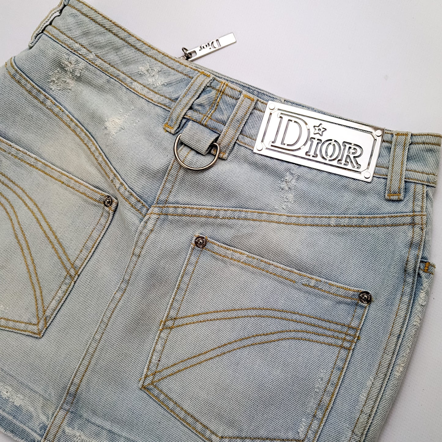 Dior denim mini skirt by Galliano - XS